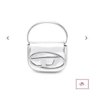 Diesel 1DR XS silver mini bag